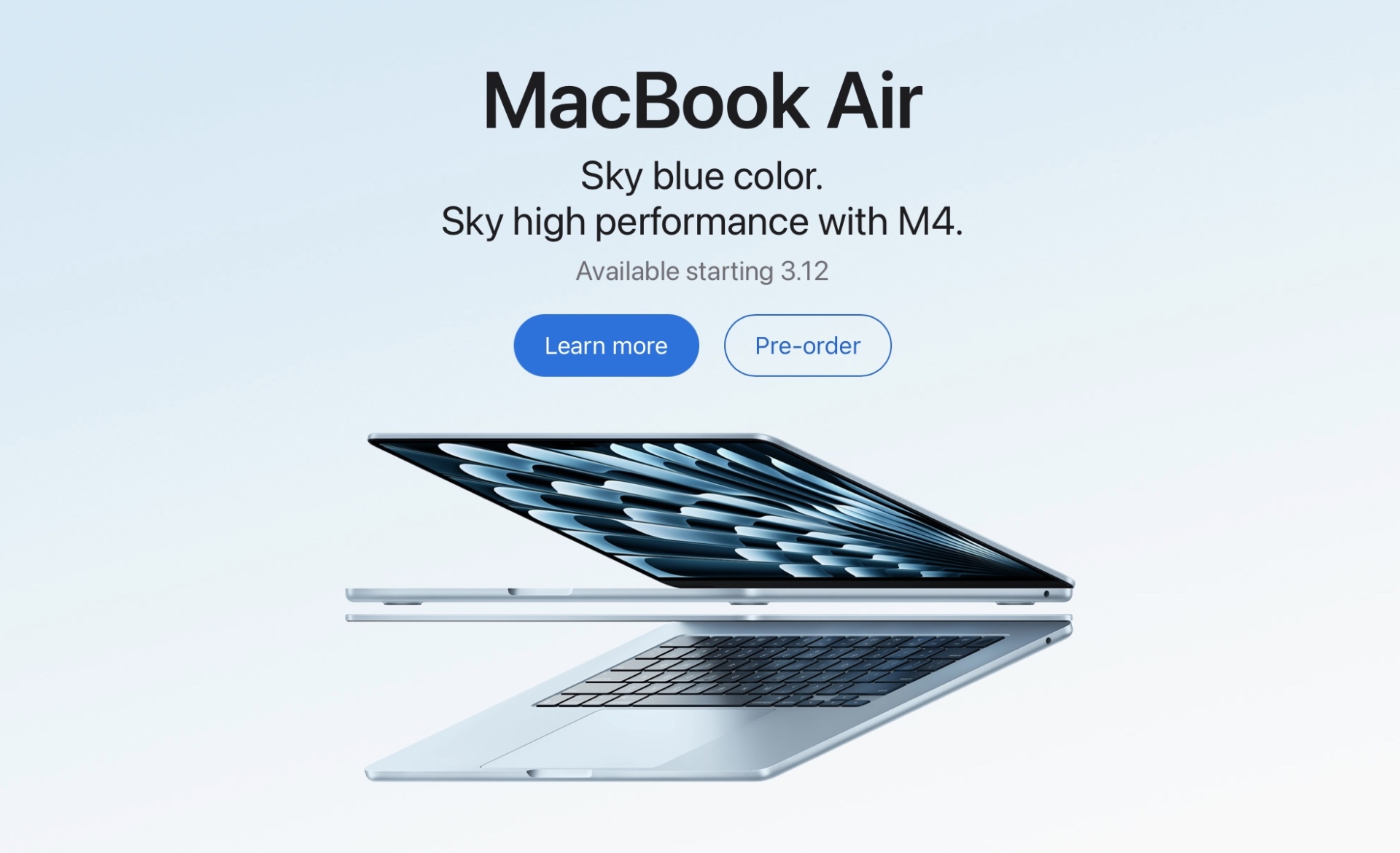 macbook air 2025 sky blue