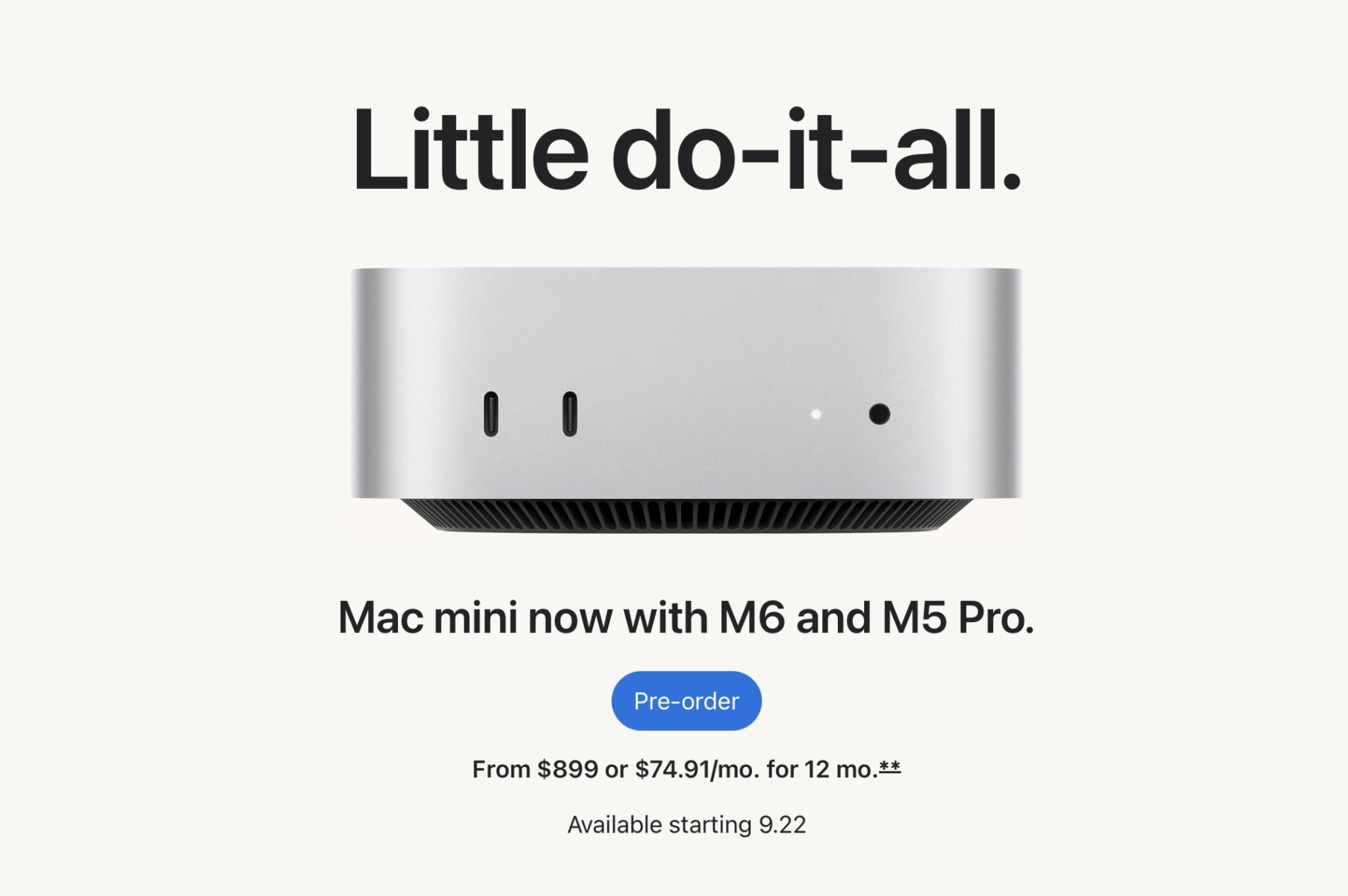 Mac Mini M6 / M5 Pro 2026